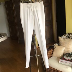 Couture white linen pants from Jeffrey’s NYC